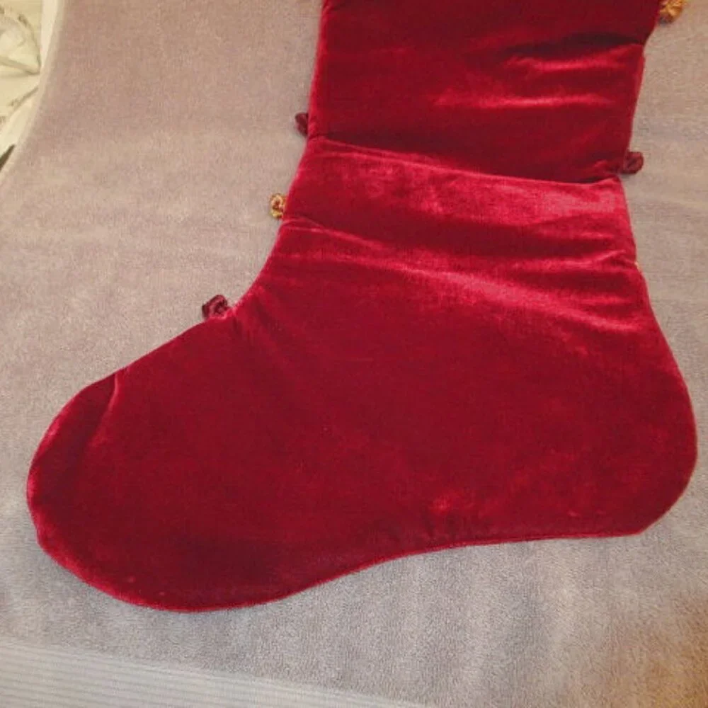 Vtg Jumbo Christmas Stocking 33